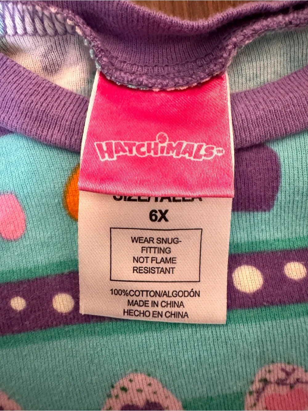 HATCHIMALS pajama set, sise 6X